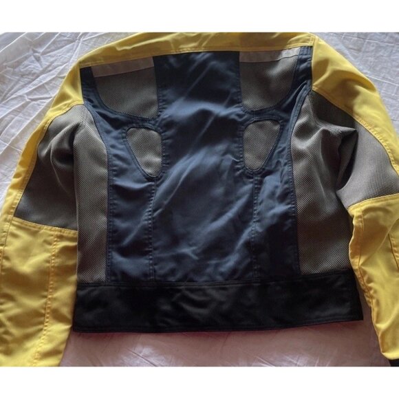 BMW Air Flow 2 Women's Size 8R Motorcycle Jacket Padding Armor Yellow RARE - Picture 14 of 16